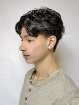 プリストオオサカ(PRIST OSAKA)&nbsp;フェザーパーマ/フェザーショート/センターパート
