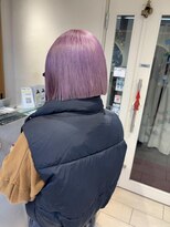 テトラ バイ ネオリーブ 横浜西口店(tetra by neolive)&nbsp;ミニボブ　ブルーラベンダー　ハイトーン　切りっぱなし横浜★