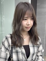 クプラ(Qpula)&nbsp;【qpula 城慎太郎】顔まわりレイヤー＋ブリーチ無しグレージュ