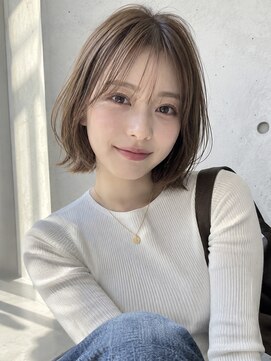 ノア 三宮店(NOA) 【NOA】韓国風小顔くびれレイヤーボブ×外ハネ