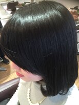 パティオンツー(PATIONN2)&nbsp;大人可愛いオフィスヘアー☆ワンカール暗髪うるツヤショートボブ