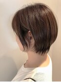 スタイリングが簡単な耳かけショート