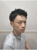ショートレイヤーツーブロックアップバングショート