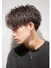 【メンズ大人気】メンズデザインカット+シャンプー+フェイス&眉カット￥5500