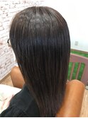 美髪縮毛矯正　セミロング