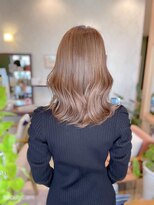 ヘアメイク ミチ 富田店(HAIRMAKE MICHI)&nbsp;【MICHI 富田店　古作蓮】ヨシンモリ　ピンクベージュ