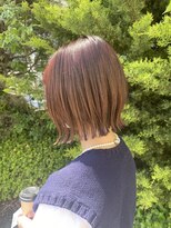 エトランジェ(Etrange)&nbsp;パツっとボブ/外ハネ/ピンクベージュ