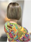 オリーブハイライト☆個性派ボブ