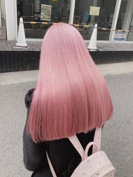 リル 溝の口(LiL) ミルキーピンク/溝の口/ブリーチ/ダブルカラー/レイヤーカット