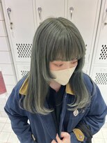 ロンドルーチェ 心斎橋(Lond luce)&nbsp;ダークアッシュ/ミディアムレイヤーカット［髪質改善/縮毛矯正］