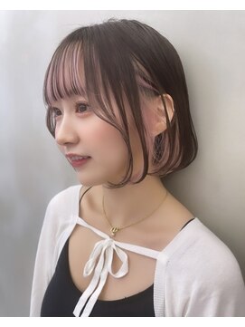 ロンドルーチェ 心斎橋(Lond luce) ダークアッシュ/ミディアムレイヤーカット［髪質改善/縮毛矯正］