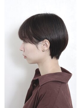 ルーフ 用賀(ROOF) ショコラブラウン/耳掛けショート/ツヤカラー#髪質改善