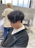 センターパートツイストスパイラル