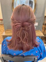映えハーフアップ梅田セットサロンRicco