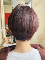 アトリエ エス atelier es HAIRDESIGN&nbsp;ピンクブラウン/ピンクアッシュ/ショートヘア/20代30代40代50代