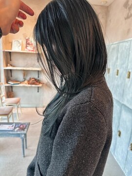 ニュイ(NUIT) インナーカラーイヤリングカラーダブルカラーベージュカラー韓国