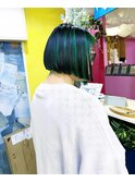 TAL’KE/インナーカラー×グリーン_1406