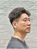 ヨシザワナチュラルフェードアイロンパーマ