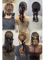 シエンゴールド(CIEN gold)&nbsp;ヘアセット ヘアアレンジ 結婚式ヘア編みおろし ハーフアップ