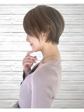 アグ ヘアー ナッツ 秦野店(Agu hair nuts) 丸みショート/マロンベージュ/丸みショートボブ/くすみベージュ