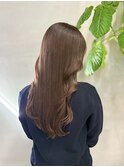 顔周りレイヤー ラベンダーベージュ