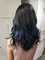 テーラヘアー 土気あすみが丘店(TELA HAIR)&nbsp;ミディアム×ネイビーグラデーション