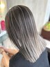 【根元が伸びても可愛い】バレイヤージュカラー＋トリートメント