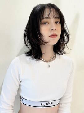 カナン(CANAAN) 【フェイスレイヤー】くびれミディ×レイヤー×グレージュカラー