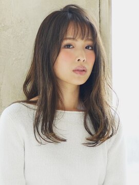 オッジ 西新店(Oggi) ダークグレージュ 透明感カラー 顔周りカット 前髪カット 艶髪