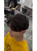 韓国風フェザーパーマコンマバング