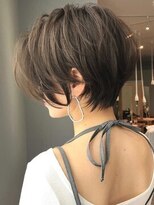 ビューブルー 亀戸錦糸町(VIEW BLUE)&nbsp;暗めカラーグランマッシュショートボブパーマ