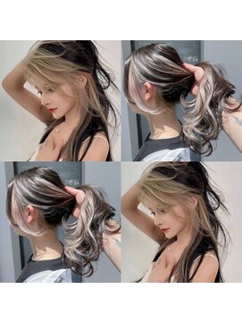 サイ アオヤマ(sai AOYAMA) インナーカラー/イヤリングカラー/韓国風ヘア/グレージュ