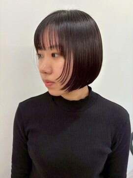 コンティロミー(CONTI ROMMY.) ミニマルボブ☆前髪ありココアブラウン髪質改善☆20代～50代
