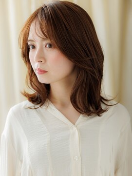 カバーヘア ブリス 川口(COVER HAIR bliss) ココアベージュ大人美人くびれミディアムレイヤーY川口30代40代