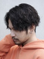 エリマ 調布(elima) 調布メンズパーマサーフカール波巻きパーマセンターパートウルフ