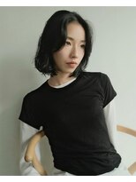 ナヌークカフラ(nanuk kafla)&nbsp;大人ボブパーマ　ゆとりのあるボブに癖毛風なパーマを