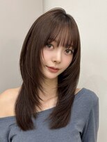 オーラ オモテサンドウ(Aura omotesando) 韓国風ハッシュレイヤー×ラベンダーブラウン