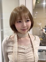 アフロート ディル(AFLOAT D'L) (ぱっつん前髪)顔周りカット韓国レイヤーくびれボブ20代30代
