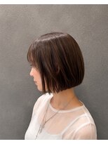 ラベルムバイエーケー(La Belleme by AK)&nbsp;切りっぱなしミニボブ×艶ブラウン