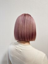 ホーミーキョウト(Homey Kyoto) *切りっぱボブ×ハイトーンピンクベージュ*