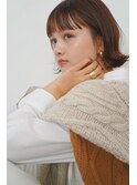 グレーベージュ前髪パーマレイヤーカットダブルカラー髪質改善