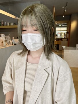 ミー(mii) 【mii】ブリーチ/ペールグリーンカラー