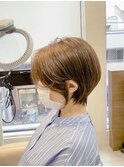 【白髪染めに見えない白髪染め】ハイライトショートボブ