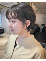 丸みショート/耳掛けショート