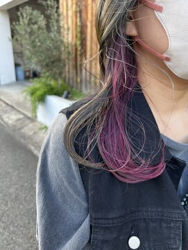 へアサロンアンドカフェガーデン(hair salon&cafe GARDEN) インナーカラー/ケアブリーチ/ピンクパープル