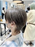 センターパート×ウルフ