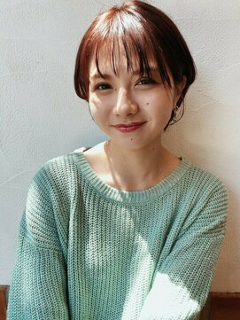 ロウバイレボ 柏(lou by revo) イメチェン/レッドブラウン/大人ミディ/フルバング/ショートボブ