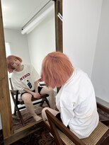 ユイル(Uil) 似合わせ小顔ボブ× ブリーチカラー デザインカラー