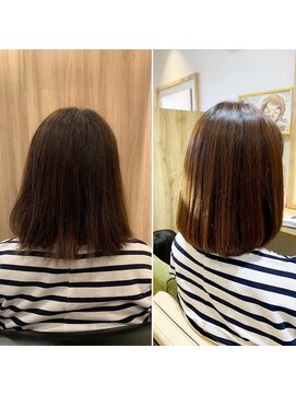 カミケンネクスト(kamiken.next) くせ毛のまとまり改善ストレート美髪ボブ【カミケンネクスト】