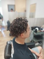 サントヘアー(Sant hair) ツーブロック×スパイラルパーマ。